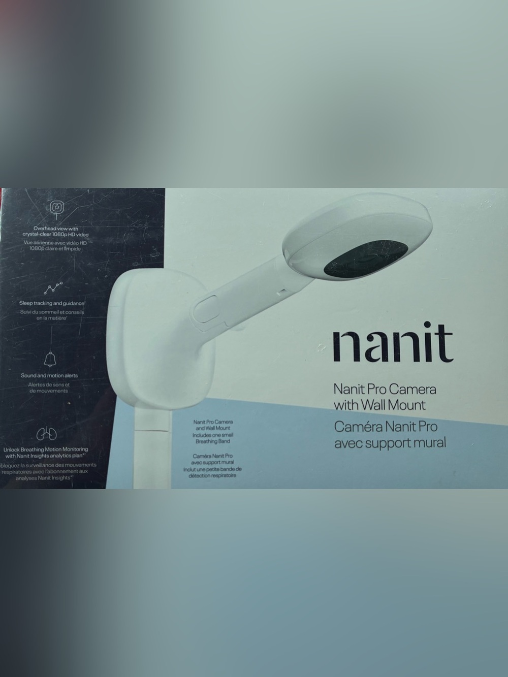 Nanit Pro Baby Monitor Camera with Wall Mount White 1080p HD WiFi New